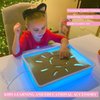 Vatrepeo Light Table for Kids, Sand Painting Light Box for Kids Adjustable Brightness Kids Light Table Sand Art Kits Present for Girls and Boys, Purple