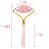 Pink Jade Rose Quartz Face Facial Roller Anti-Aging Roller Premium Authentic Jade Stone Massager GREAT BEAUTY GIFT KT00187