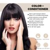 Luxecolors Depositing Hair Dye Conditioner, Semi Permanent Reflesh Hair Color Conditioner, Non-foaming Hair Coloring, Cruelty-free 5.28 fl.oz, Black