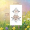 VIWIEU Small Hand Flower Temporary Tattoos Realistic for Women and Teen Girls 15 Pack, Rose Lotus Daisy Butterfly Moon Stars Gift Tattoo Set for Face Neck Sternum Clavicle Arm Waist Belly Body Art