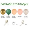 Sage Green Balloon Garland Arch Kit 165pcs Sage Green Sand White Apricot Blush Apricot Chrome Gold Balloons for Baby Shower Bridal Shower Birthday Engagement Party Decorations