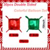 Square Balloons, Red and Green Square Foil Balloons Wall Backdrop, 19 Inch Foil Square Balloon Tunnel Arch Kit for Christmas Party Decorations, Birthday Balloons Party Decorations