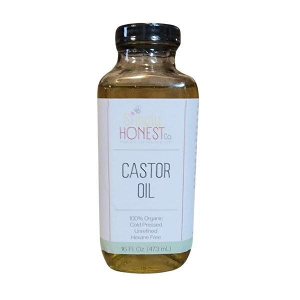 Castor Oil - 100% Organic, Hexane Free, Cold Pressed, Unrefined (8 oz bottle with cap)
