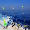 OHOH LED Night Fishing Rod Bite Bait Alarm Light with Twin Bells Ring Fishing Bite Alarm Indicator On Fishing Rod (20 Red Lights and 20 Green Lights)
