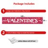 Probsin Valentines Day Banner 120" x 20" Decorations Yard Sign Party Supplies Happy Valentine's Day Heart Romantic Funny Images Photo Backdrop Poster Hanging Outdoor Gate Decor Fence Door Indoor Wall
