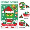 EMPOF Christmas Games - Pin The Heart Christmas Crafts Games for Kids Families Party, Indoor Christmas Decorations Home Decor, Christmas Kids Activities Party Favors Gifts Ornaments