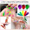 SAVILAND 36 Colors Gel Paint Nail Art Kit - French Ombre Nail Kit Solid Nail Art Gel Polish with 15pcs Painting Drawing Nail Brushes for DIY Nail Art Design & Manicure Nail Salon