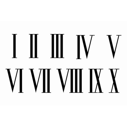 Dopetattoo Letters 6 Sheets Temporary Tattoo for Men Adults Roman Numerals Fake Tattoos for Women Neck Arm Chest for Woman