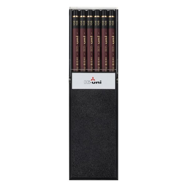 Uni Hi Wooden Pencil - 10B - Box of 12 (HU10B)