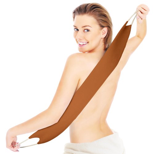 Slick- Lotion Applicator for Your Back, Brown, Easy Application of Lotions and Creams, Smooth and Even Application to Entire Back, Sunscreen Applicator for Back