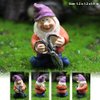 PEATOP Fairy Garden Accessories,Miniature Gnome Figurines Set of 7, Garden Gnome Figurines for Plant Pots Decor, Home Decoration,Fairy Garden