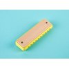 Hape Blues Harmonica | 10 Hole Wooden Musical Instrument Toy for Kids, Yellow (E8919)