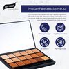 Graftobian HD High-Definition Super Palette - Foundation Palette W/Makeup Sponge, Professional Face Cream Palette, Contour & Coverage Face Makeup, Artist Kit Addition, Warm