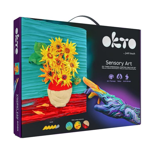 Oktoclay Sunflowers Foam Paint Set, 10008, Multicolour, One Size