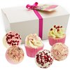 BRUBAKER Cosmetics 6 Handmade "Pink Moments" Spa Bath Bombs Bath Melts Bath Truffles Gift Set - All Natural Vegan, Organic Shea Butter, Cocoa Butter and Olive Oil Moisturize Dry Skin