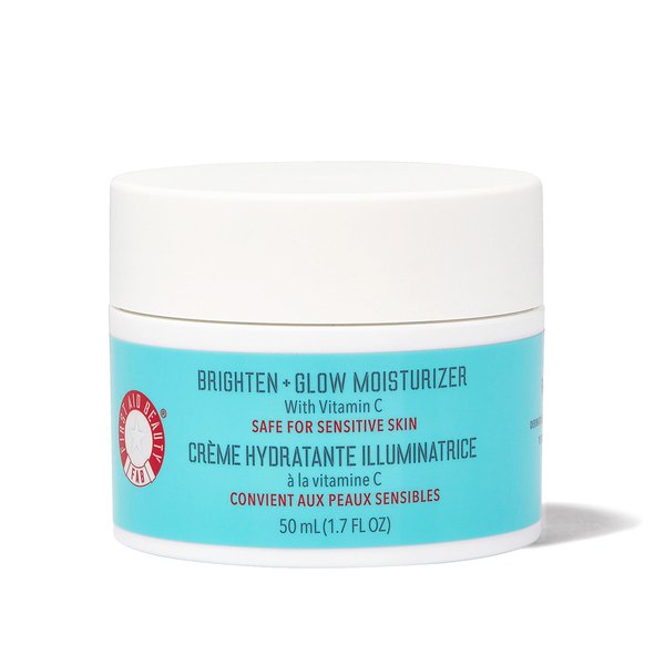 First Aid Beauty Brighten + Glow Moisturizer – Light Gel Cream Moisturizer with Vitamin C, Brightens for an Instant Healthy Glow – 1.7 oz.