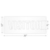 SmartSign 12 x 30 inches Visitor Reusable Stencil with 6" Letter Height, 63 Mil Plastic, Easy to Wash, for Parking Lots, Schools, Hospitals, Event Venues, Office Buildings, USA Made