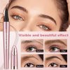 Eyebrow Microblading Pen, 3D Microblading Eyebrow Pencil, 4-fork tip Eyebrow Pencil, Natural smudge-proof Lasting Fine Stroke for easy to portray a natural eyebrow shape, Light Brown