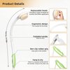 Fanwer 3 in 1 Lotion Applicator for Back & Back Bath Brush for Shower for Men and Women, 18.9in Back Scrubber for Shower,Shower Body Brush, Sunscreen Applicator with Curved Long Handle for Elderly