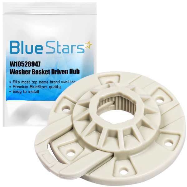 BlueStars (𝐄𝐧𝐡𝐚𝐧𝐜𝐞𝐝 𝐃𝐞𝐬𝐢𝐠𝐧) W10528947 Washer Basket Driven Hub Kit Replacement Part - Exact Fit For Maytag Whirlpool Kenmore Washers - Replaces AP5665171 W10396887 W10528947VP PS6012095