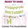 Pre-Strung Happy Birthday Butterfly Green, Birthday Decor Plant Themed,Happy Birthday Flower Banner,Spring Birthday Party Decorations,Green Birthday Decor for Kids. Did we mention no DIY?