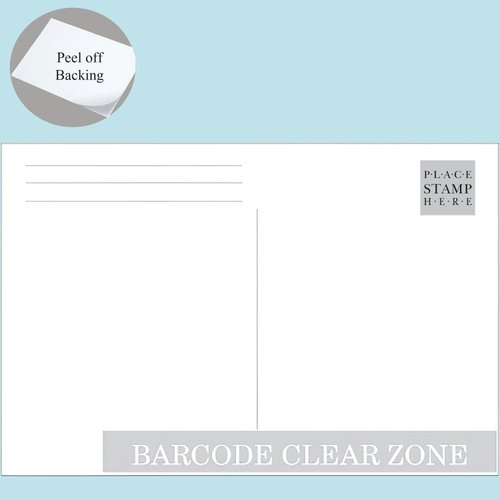Photographer's Edge, Do-it-yourself Photo Postcards, Self Adhesive, Pack of 50, 4" X 6"