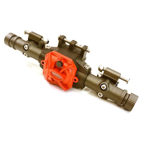 Integy RC Model C27898GUN Alloy Complete Axle Housing Assembly for Axial 1/10 SCX10 II