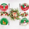 chiazllta 48 PCS Christmas Party Paper Plates Supplies Disposable Christmas Snowman Santa Party Dessert Plates Christmas Themed Party Favors Decorations for Holiday New Year
