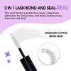 Wendy Lashes Lash Bond and Seal Cluster Lash Glue Waterproof Long Lasting Eyelash Glue for DIY Lash Extension Black Cluster Eyelash Extensions Glue for Beginner Use at Home-10ml