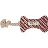 Primitives by Kathy 108211 Naughty and Nice Bone Dog Toy, 6-inch Length
