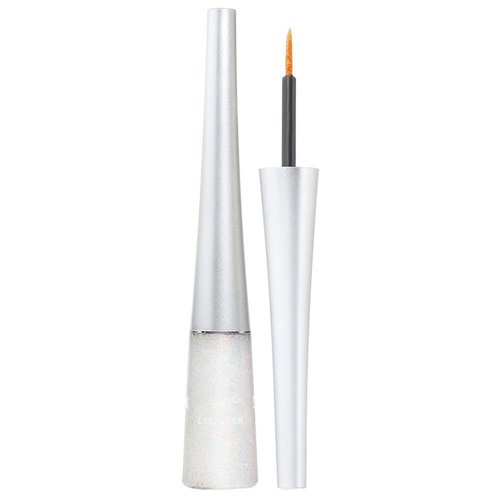 Yeuxtty Pearl White Liquid Glitter Eyeliner Long Lasting Eyeliner Glitter Liquid Liners Quick Drying Liquid Sparkly Glitter Metallic Eyeliner Eye Glitter Makeup for Women