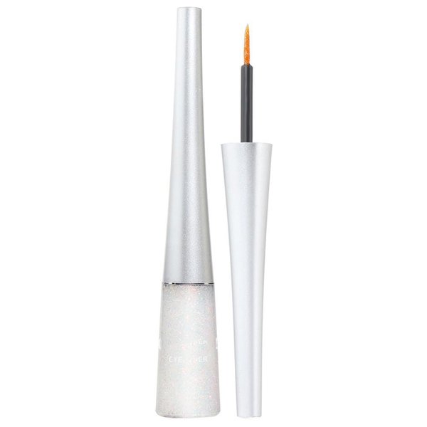 Yeuxtty Pearl White Liquid Glitter Eyeliner Long Lasting Eyeliner Glitter Liquid Liners Quick Drying Liquid Sparkly Glitter Metallic Eyeliner Eye Glitter Makeup for Women