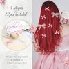 YAEISM Pink Bow Clips 12PCS Coquette Bows Hair Ribbon Floral Bow Hair Clips Lace Hair Bows Plaid Mini Bow for Hair Girls Cute Y2k Hair Barrettes
