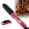 Hot Brushes for Hair Styling, Heated Hair Brush Electrical Hair Curling Brush Small Collaspe Hair Curle Travel Hot Brush Instant Heat Up Heated Styler Brush (US standard