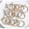 Elastic Hair Ties Elastics,Stretchy Rubber Bands,Pack of 12,Women Elastic Knotted Hair Rope Ponytail Holders for Women Girls(Kahki)
