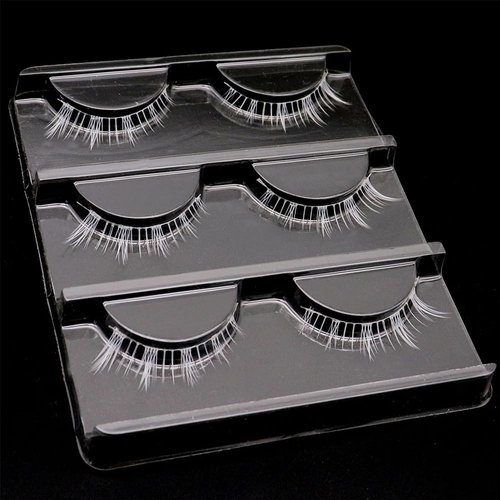 Lower Eyelashes White Lashes Cosplay White False Eyelashes Bottom White Fake Eye Lashes Natural Halloween Costume Party Eye Lashes Tool Stage Performance (MQ16)