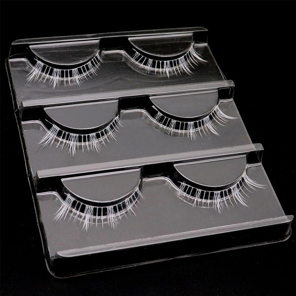 Lower Eyelashes White Lashes Cosplay White False Eyelashes Bottom White Fake Eye Lashes Natural Halloween Costume Party Eye Lashes Tool Stage Performance (MQ16)