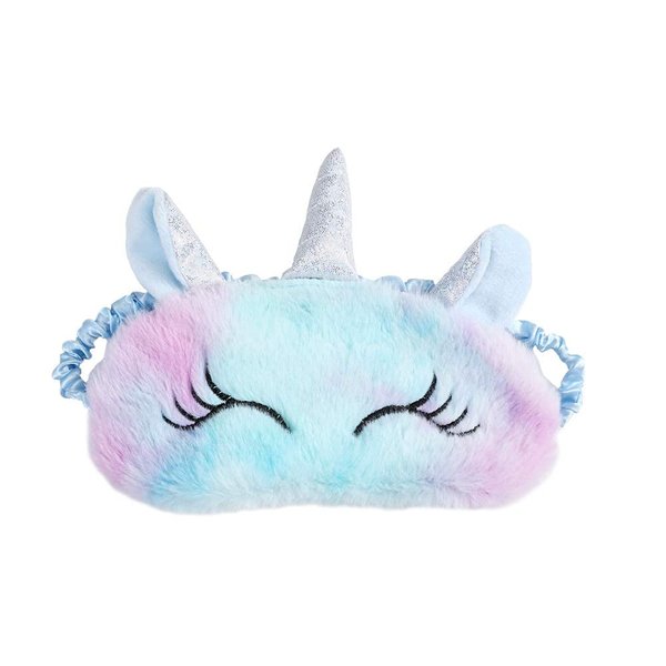 Samvardhan Pack of 1 Fur Unicorn Sleep Mask Plush Sleeping Eye Cover for Women Girls Home Sleeping Traveling (Unicorn)