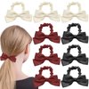 9 Pcs Bow Elastic Hair Ties Bowknot Ponytail Holder Hair Scrunchies Cute Bridal Bow Hair Bands Hair Ropes Hair Styling Accessories for Thick Thin Women Girls