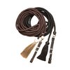 Tough 1 Royal King Braided Mecate Rope Lunge Line, Black , 22 feet long