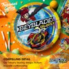 Treasures Gifted Officially Licensed BEYBLADE BURST Party Supplies - Serves 24 Guests - Starter Set BEYBLADE Party Supplies - BEYBLADE Birthday Party Supplies - BEYBLADE Plates & BEYBLADE Napkins