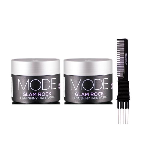 yper Affinage Mode Glam Rock Hair Paste (2.54 oz) with Teasing Comb Pack 2