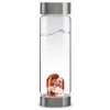 VitaJuwel ViA FITNESS | Crystal Water Bottle with Red Jasper, Magnesite & Clear Quartz -Willpower, Strength & Momentum