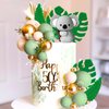 JeVenis Jungle Baby Shower Cake Decoration Koala Cake Topper Safari Animals Cake Decoration Wild One Cake Decoration Two Wild Cake Topper Jungle Safari Animals Party Supplies