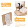 1set Dollhouse Bathroom Set: Dollhouse Bathroom Furniture Accessories 1 12 Scale Mini Shower Room Adornments for Doll Accessories