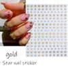 6Sheets Star Nail Art Stickers 3D Glitter Shiny Star Nail Art Supplies Gold Silver White Black Stars Nail Sticker Sparkling Geometry Star Design DIY Transfer Foil Decals for Women Acrylic Nails Art