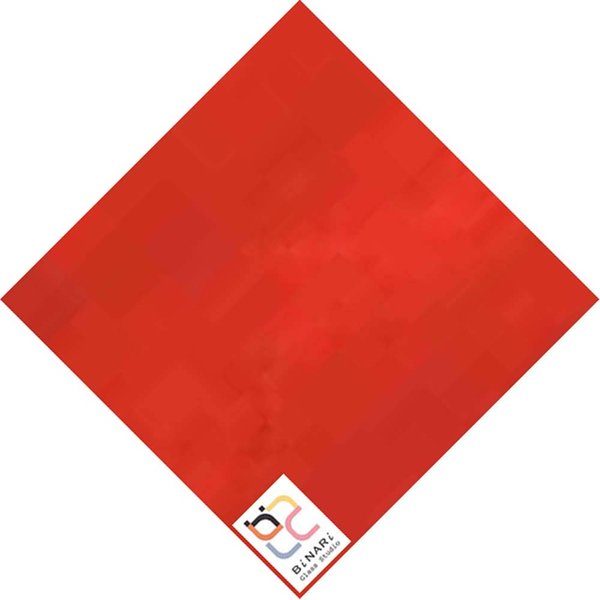 Wissmach Stained Glass Sheet and Mosaic Glass: Dark Red, Wisspy Opal (8"x6"-1 Sheet) by BiNARi Glass Studio