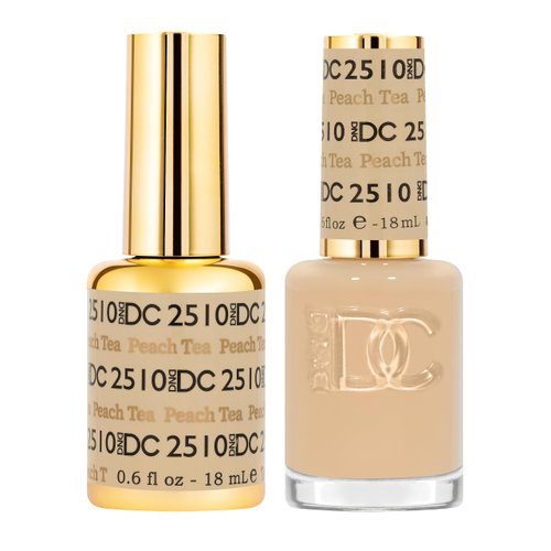 DND Gel Polish Set - 1 each of Gel Polish and Nail Polish, 2510 Peach Tea, 0.5 Fl Oz