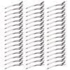 Hedume 200 Pack Duck Bill Hair Clips with Holes, 3.5" Rustproof Metal Alligator Curl Clips for Salon and Women Girls Bows DIY Accessories