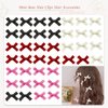 BASEMMAHER 40Pcs Mini Bow Hair Clips for Women Girls Cute Bowknot Ribbon Hairpins Alligator Clips Barrettes Cute Hair Braids Accessories for Thick Thin Wedding Birthday Party Hair Styling Accessories